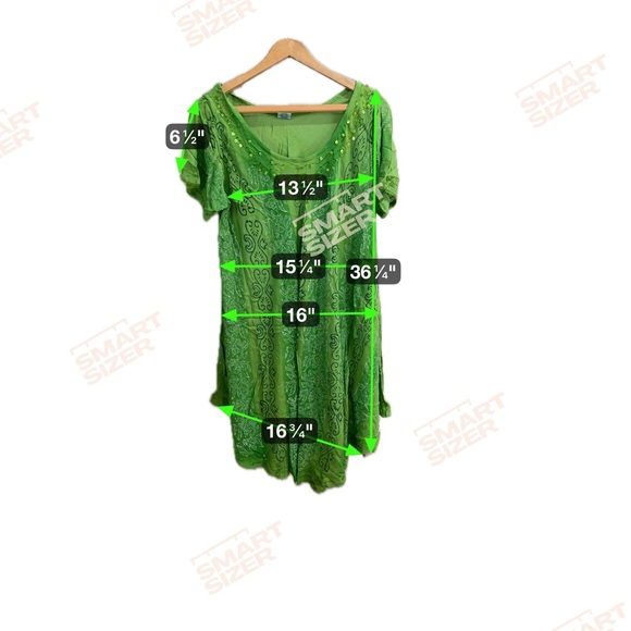 Shoreline Vibrant Green Dress with Sequin Details One Size - Picture 8 of 8